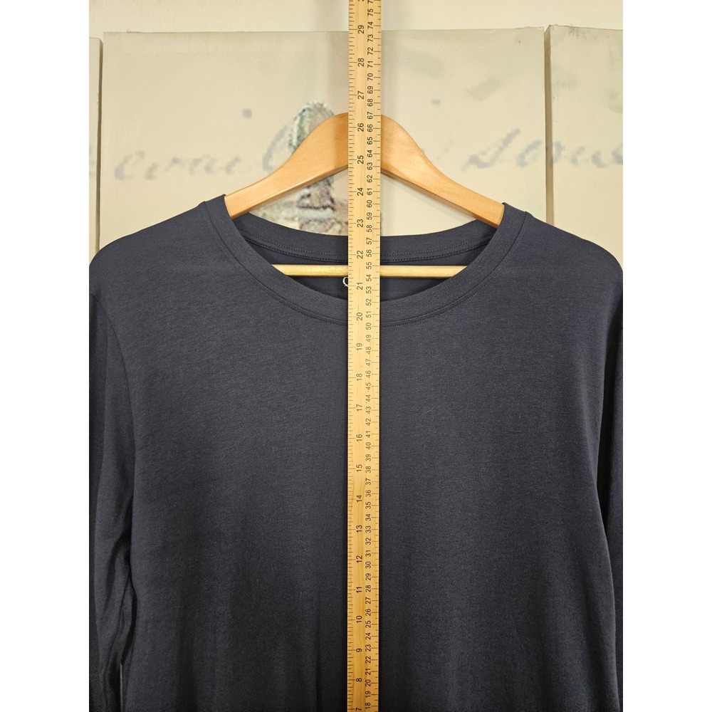 Quince Cotton Modal Relaxed Long Sleeve Tee Navy Blue Mens Medium - Picture 7 of 8